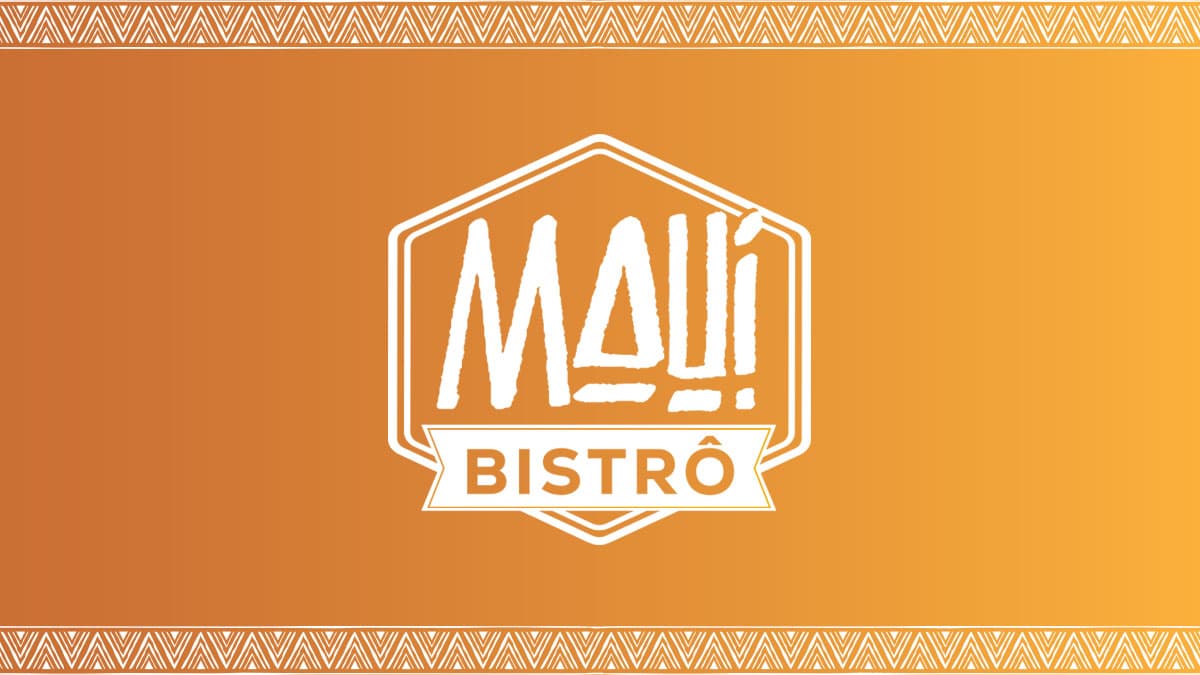 Logotipo monocromático Mauí Bistrô